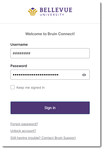 Bruin Connect Login Dialog