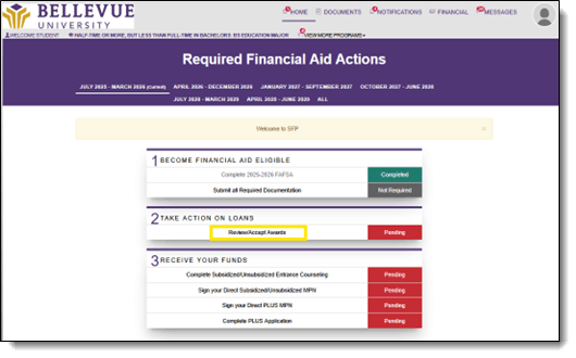 SFP Financial Aid Home