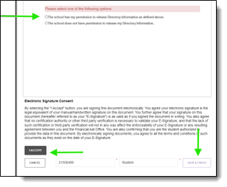 SFP Profile FERPA Consent Form