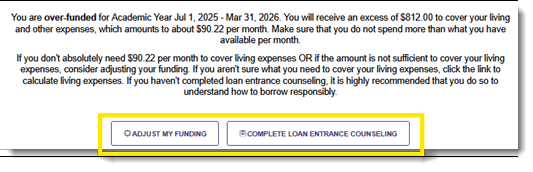SFP Financial Tab Option Buttons